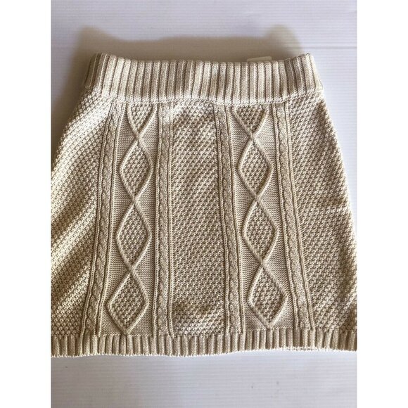 Others Follow Cambridge Cable Knit Sweater Mini Skirt Cream Small - Picture 11 of 11